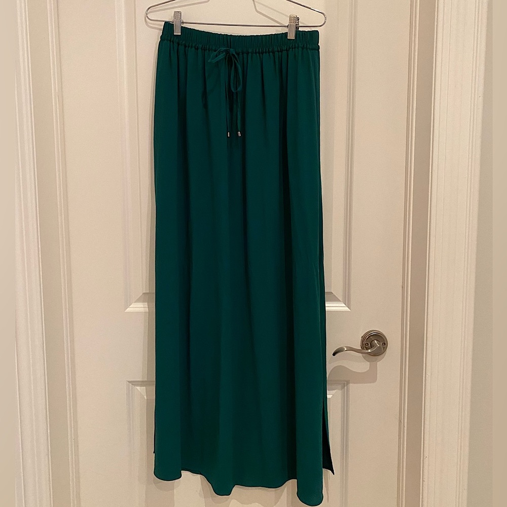 Zara flowing skirt, Medium, emerald green
